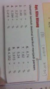 Matematika kelas 6 sd semester 1. Pelajaran Matematika Kelas 6