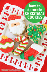 Santa claus decorated sugar cookies christmas cookies stocking. Decorated Christmas Cookies A Step By Step Guide