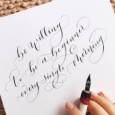 Hand lettering is based on certain rules we use in both calligraphy and typography. Learn Calligraphy Virtually Calligraphy For Beginners Hand Lettering Alphabet Fonts Learn Calligraphy