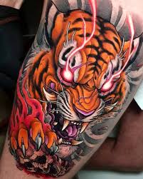 New School Inspiration Inkstinct In 2020 Tiger Tattoo Design Tiger Tattoo Cool Tattoos