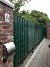 Sichtschutz Sigma Fur Doppelstabmatten 26 Lfdm In Moosgrun Amazon De Garten Doppelstabmatten Sichtschutz Grun