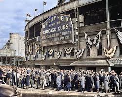 Download oil painting stock photos. Chicago Cubs Wrigley Field Vintage Photo Print Baseball Stadium Antique Photograph Sports Decor Phot Painting By Ahmet Asar