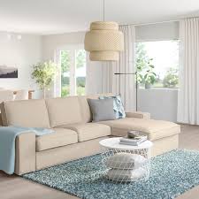 In the next step, choose your fabric. Kivik Sofa With Chaise Hillared Beige Ikea