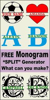 With 79 stylish monogram ideas as free customizable templates, designevo monogram maker excels at rendering a . Online Split Monogram Maker Download In Svg Format Monogram Maker Cricut Monogram Monogram Generator