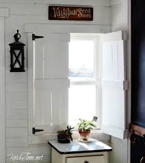 Gated pallet fence with trellises. Wooden Shutters For My Entryway How To Tutorial Knick Of Time