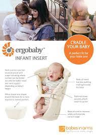 The Ergobaby Infant Insert A Safe Cradle For Your Newborn Kidstylefile Ergo Baby Carrier Newborn Baby Carrier Newborn Ergobaby