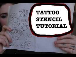 Tattoo Stencil Transfer Tutorial Youtube Tattoo Stencils Make Your Own Tattoo Stencils Tutorials