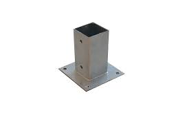 7 x 7 hauteur (en cm) : Support De Poteau A Fixer 7 X 7 X 15 Cm Bricomarche
