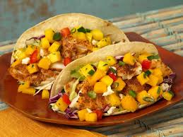 Fish tacos tilapia with mango salsa. Tilapia Mango Chutney