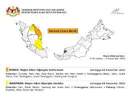 Ramalan cuaca harian adalah aplikasi cuaca terbaik! Amaran Cuaca Waspada Hujan Lebat Di Pantai Timur Metmalaysia
