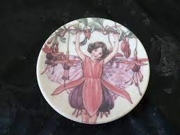 Flower Fairy Dish The Fuchsia Fairy By Cicely Mary Barker Etsy Cicely Mary Barker Fuchsia Flower Fairy