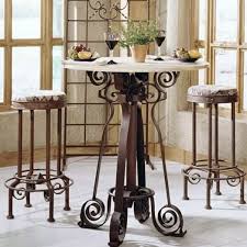 Barcelona Iron Bar Table Base Indoor Dining Iron Furniture Cafe Tables