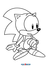 free printable classic sonic coloring pages for kids