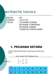 3.1.6 menolak dua pecahan wajar melibatkan: Pecahan Setara Termudah Darab Perpuluhan 2 Ppt