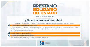 El préstamo solidario al que podrá acceder el contribuyente corresponderá al 70% de la disminución de ingresos que experimentó, con un tope de $650 mil. Servicio De Impuestos Internos Sii Chile Prestamo Solidario Del Estado Informate Quienes Pueden Acceder Al Prestamo Mas Informacion En Http Www Sii Cl Destacados Medidas Clasemedia Index Prestamo Html Facebook