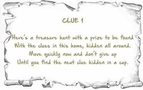 Birthday Scavenger Hunt Clues At Home Indoor Rhyming Treasure Hunt Clues Scavenger Printable Suitable For All Homes Treasure Hunt Clues Treasure Hunt Scavenger Hunt Clues