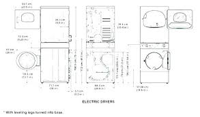 Washer And Dryer Sizes Chart Washer Dryer Size Dimension Of