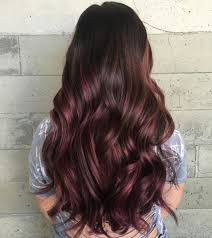 45 Shades Of Burgundy Hair Dark Burgundy Maroon Burgundy With Red Purple And Brown Highlights Burgundy Hair Burgundy Balayage Brunette Hair Color