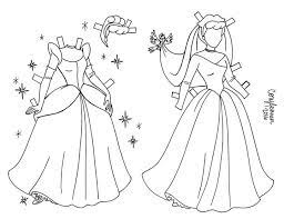 Supercoloring.com is a super fun for all ages: Clothes For Cinderella Line Art Paper Doll Princess Paper Dolls Barbie Paper Dolls Princess Paper Dolls Printable