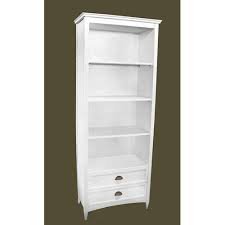 Amazon Com Book Shelf W Bottom Drawers White Everything Else Bookcase Shelves Traditional Bookcases