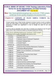 Iso 17025 Filled Forms Download Readymade Forms And Records For Iso 17025 Accreditation Templates Process Control Instruction