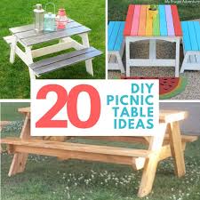 Whether you have a yard, deck, patio or balcony, the right picnic table is an essential element of any outdoor family gathering. 20 Diy Picnic Table Ideas To Build This Summer The Handyman S Daughter