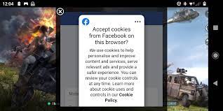 Trying To Sign In With My Facebook Account But Can T Get Past The Cookie Acceptance Screen Pubgmobile