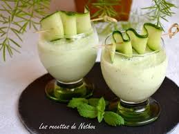 Recette De Soupe Froide De Concombre A La Pomme Et Menthe Fraiche Recette Soupe Froide Concombre Recette Concombre