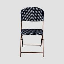 The French Cafe Wicker Folding Patio Bistro Chair From Threshold 153 Is A Timeless Addition To Your O Bistro Chairs Outdoor Patio Furniture Sets Patio Chairs