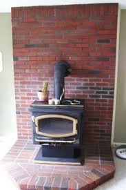 Pin By Jayd Kuchnicki On Kitchen Ideas Wood Stove Brick Hearth Wood Stove Surround