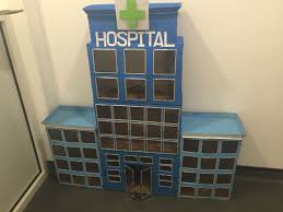Hospital Cardboard Recycle School Diy Building Crafts School Crafts