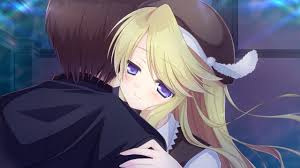 Yeah some guys look great with dark hair and light eyes, but light brown/dirty blonde hair and light eyes is hot too. Wallpaper Illustration Blonde Anime Hat Artwork Black Hair Mizu No Miyako No Patisserie Girl Hug Guy Screenshot Mangaka 2560x1440 Goodfon 705512 Hd Wallpapers Wallhere