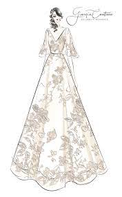 Floral Wedding Dress Bespoke Bridal Giorgia Couture Fashion Design Dress Fashion Sketches Dresses Wedding Dress Sketches