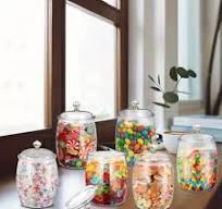 clear plastic jar