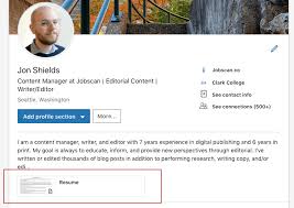 how to upload your resume to linkedin