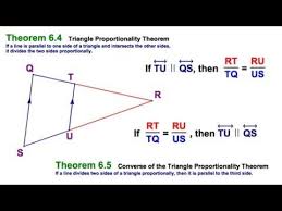 6 6 Triangle Proportionality Theorem Converse Theorems
