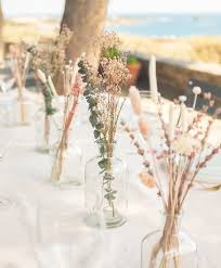 Table Decoration Wedding Baptism And Dried Flowers Wedding Flower Centerpieces Wedding Flower Table Decorations