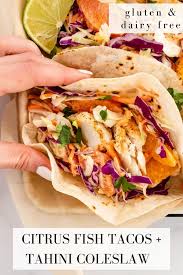 Maybe you would like to learn more about one of these? Citrus Fish Tacos With Tahini Coleslaw Once Upon A Pumpkin