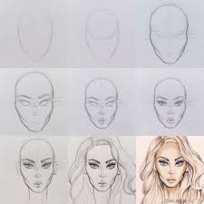 Victoria Jenkins On Instagram How To Draw Faces As Requested By A Huge Number Of You Here Is A Quick Face Drawing Face Sketch Fashion Illustration Face