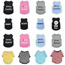 Details About Various Printing Pet Dog Cat Clothes Puppy Summer Vest T Shirt Apparel Costume