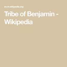 Tribe Of Benjamin Wikipedia In 2020 Tribe Benjamin