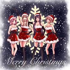 Doki Doki Christmas with the Santa helpers (inspired by Mean Girls) : r/DDLC