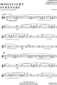 It was an immediate phenomenon when released in may 1939 as an instrumental arrangement, though it had been adopted and performed as miller's signature tune as early as 1938, even before it had been given the name moonlight serenade. in 1991, miller's recording of moonlight seren. Moonlight Serenade Klarinette In B Pdf Noten Von Glenn Miller And His Orchestra In F Dur 7080199