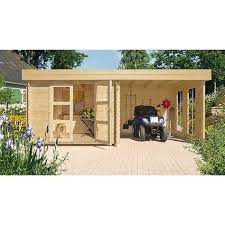 Jetzt online bestellen oder reservieren & abholen im fachcentrum. Blockbohlenhaus Esbjerg 484 3 14 X 5 9 M Wandstarke 28 Mm Natur Gartenhaus Mit Schleppdach Haus Gartenhaus