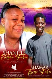 MOTHER AND SON HEAVENLY FAREWELL🕊 💜 SHANIELE NATISHA FABER 1983-2025  ❤️SHAMAR TYRESE FABER 2007-2025 "My baby Shamar, I loved you in life and I  love you now in death. As we unite