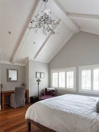 Benjamin Moore Gray Owl Paint Color Ideas Vaulted Ceiling Bedroom Farrow And Ball Lamp Room Grey Traditional Bedroom