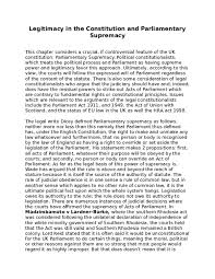 Natural law, social contract theory, and the written(codified). Doc Legitimacy In The Constitution And Parliamentary Supremacy Iqra Tahreem Academia Edu
