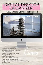Desktop Organizer Wallpaper Canva In 2021 Desktop Organization Desktop Wallpaper Organizer Cool Home Office