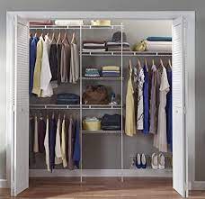 The shelftrack system is an adjustable standards and bracket program. Amazon Com Closetmaid 1608 Closet Organizer Kit With Shoe Shelf 5 Foot To 8 Foot White Home Kitchen