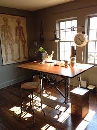 12 Antique Drafting Table Designs Made With Wood And Glass Industrial Home Offices Antique Drafting Table Vintage Home Offices